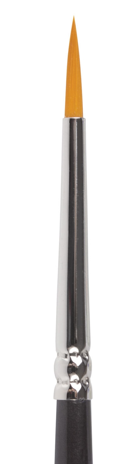 картинка Кисть художественная № 2, синтетика, круглая, короткая ручка, BRAUBERG, 200645 от магазина Альфанит в Кунгуре