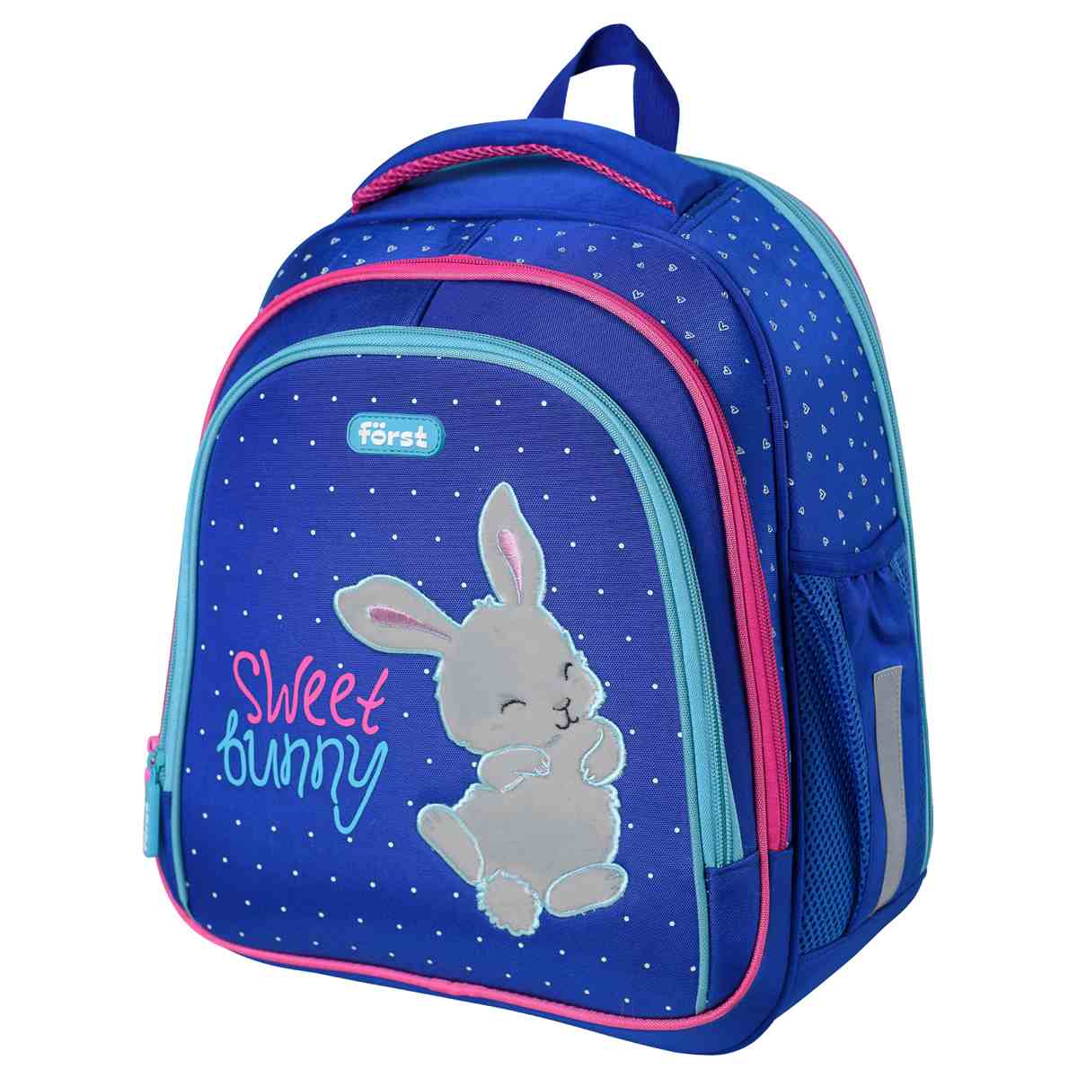 картинка Ранец, 3 отдела, 2 кармана, 36*29*17 см, анатомическая спинка, "F-Base. Sweet bunny", Först, FT-RY-020103 от магазина Альфанит в Кунгуре