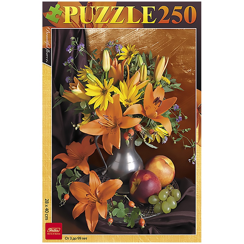 картинка Пазл 250 эл., "Букет цветов", STANDARD, U161142 от магазина Альфанит в Кунгуре