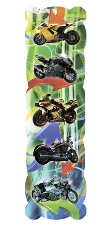 картинка Закладка линейка, 45*170 мм, картон, "Мотоциклы", Квадра, 2085 от магазина Альфанит в Кунгуре