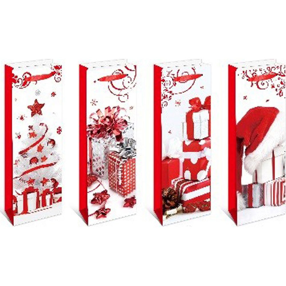 картинка Пакет подарочный новогодний, 12,8*36*8,4 см, ручка-лента, бумага ламинированная, 10440125 от магазина Альфанит в Кунгуре