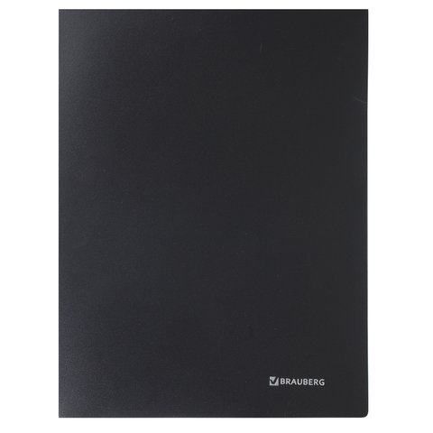 картинка Папка 60 файлов, А4, 0,6 мм, черный, "Office", BRAUBERG, 222637 от магазина Альфанит в Кунгуре