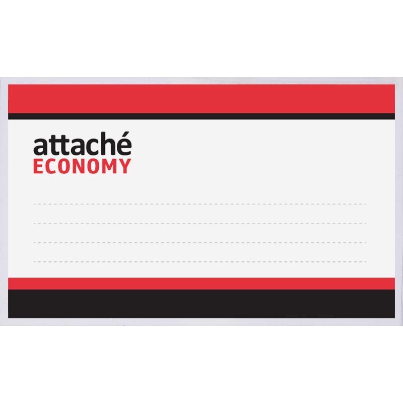 картинка Бейдж на клипсе и булавке, 5,5*9 см, горизонтальный, табличка, "Economy", Attache, 335899 от магазина Альфанит в Кунгуре