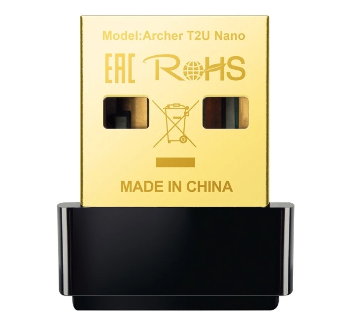 картинка Адаптер беспроводной сети USB TP-Link Archer T2U Nano USB 802.11ac, до 433Mbit/s, двухдиапазонный от магазина Альфанит в Кунгуре