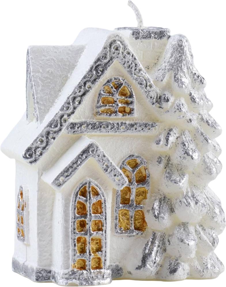 картинка Свеча новогодняя, 9,5*8*5 см, "Снежный домик", 7015780, 21346 от магазина Альфанит в Кунгуре