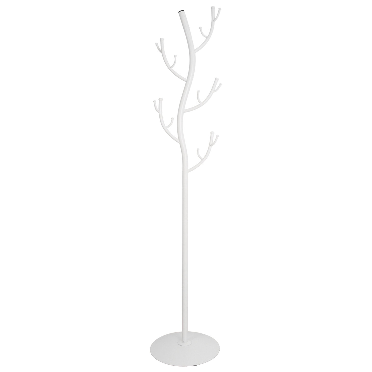 картинка Вешалка-стойка, 1,81 м, 15 крючков, металл, белая, "Дерево", ВНП 211 Б от магазина Альфанит в Кунгуре