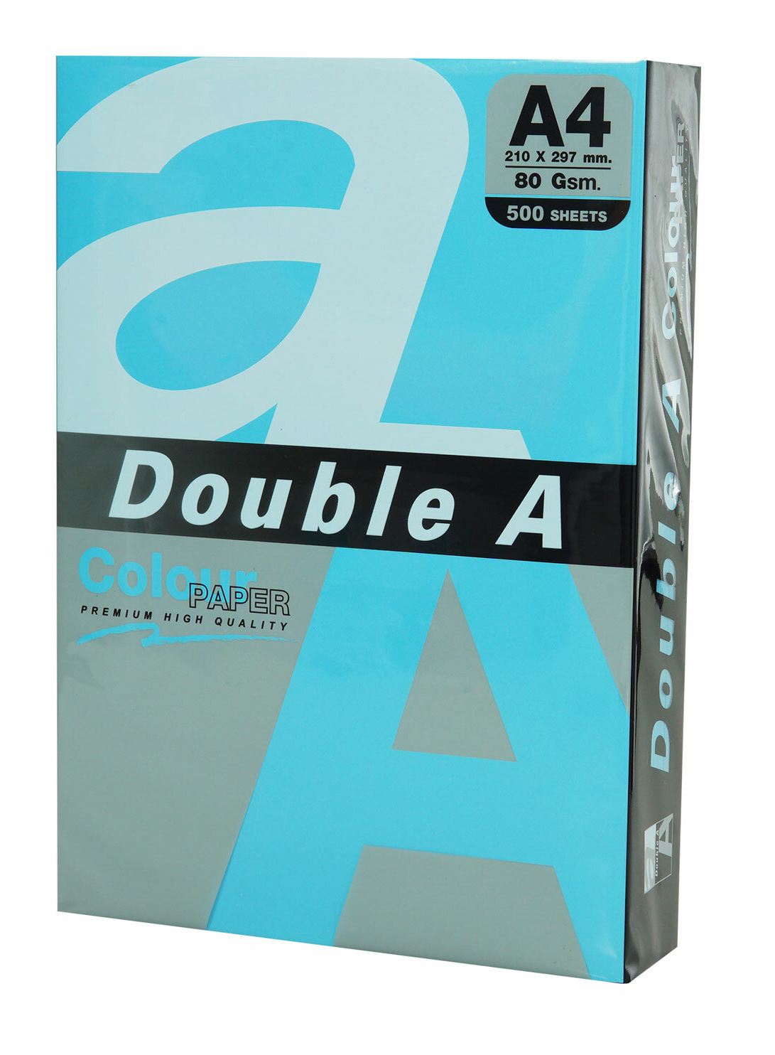 картинка Бумага офисная цветная, А4, 500 л, 1 цв, 80 г/м2, синий интенсив, Double A, 115126 от магазина Альфанит в Кунгуре