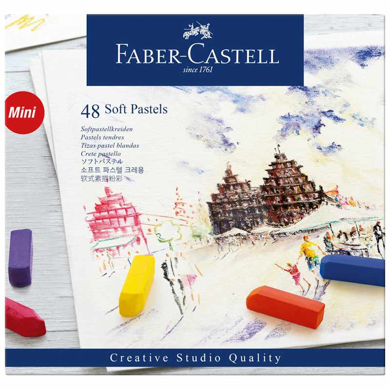 картинка Пастель сухая мягкая, 48 цв, художественная, "Soft pastels", Faber-Castell, 128248 от магазина Альфанит в Кунгуре