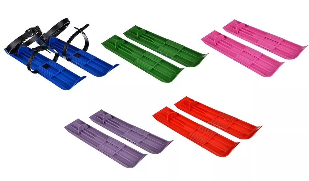 картинка Мини-лыжи, 7*36*1 см, пластик, ассорти, с ремешком, МЛ-1, 112-008 от магазина Альфанит в Кунгуре