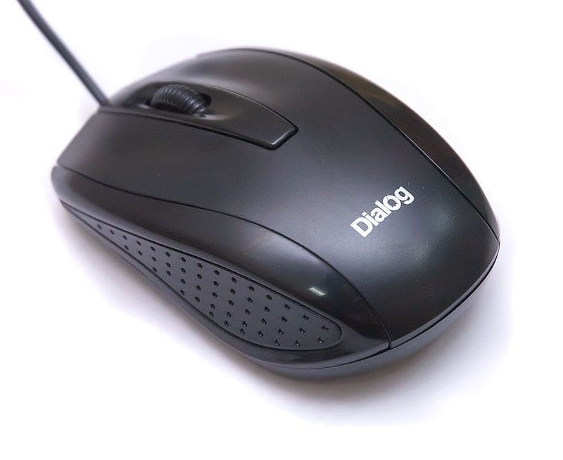 картинка Мышь проводная Dialog Pointer MOP-04BU, 800 dpi, USB, черный от магазина Альфанит в Кунгуре