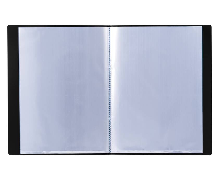 картинка Папка 10 файлов, А4, 0,5 мм, черный, "Стандарт", BRAUBERG, 221592 от магазина Альфанит в Кунгуре