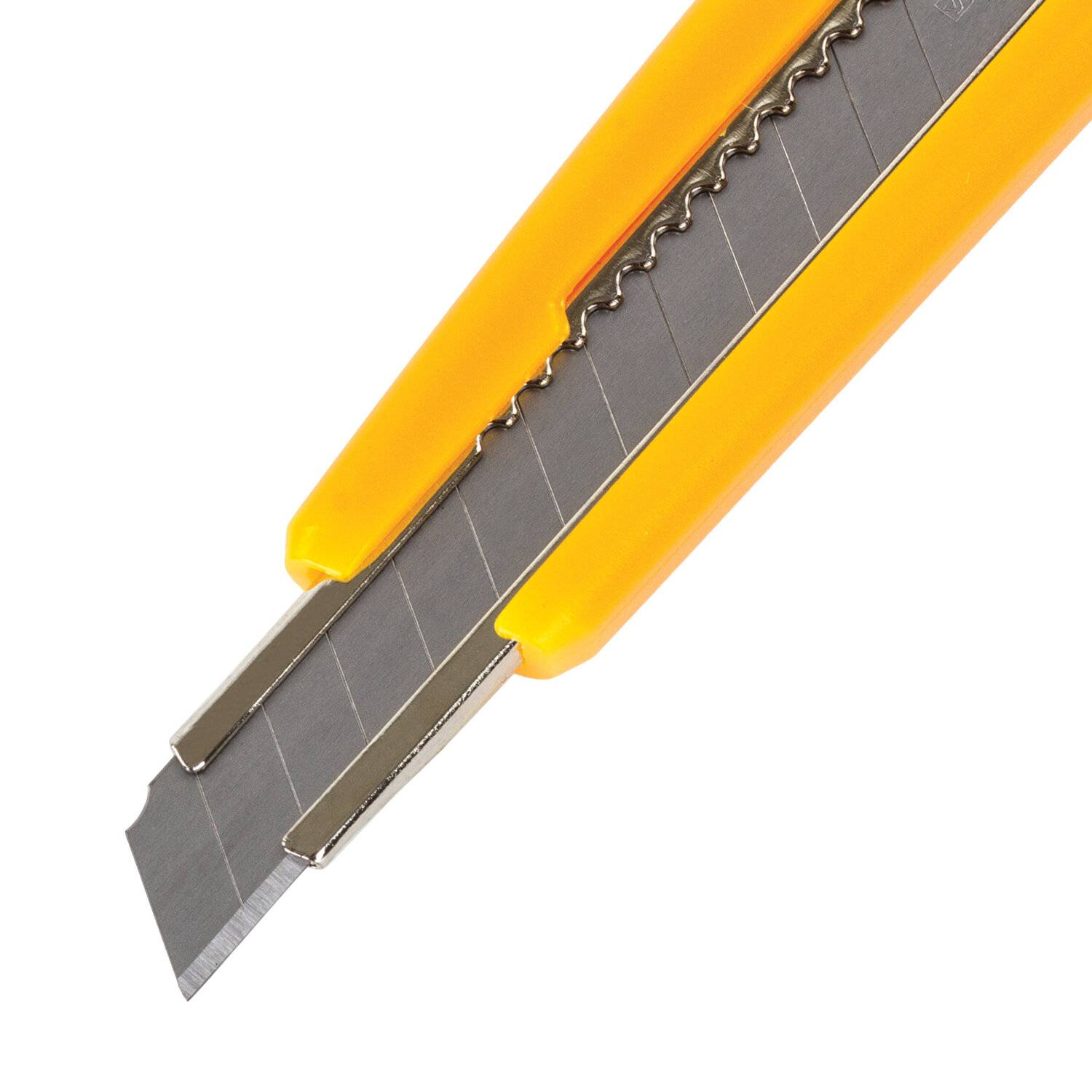 картинка Нож канцелярский 9 мм, автофиксатор, корпус ассорти, "Standard", BRAUBERG, 230916 от магазина Альфанит в Кунгуре