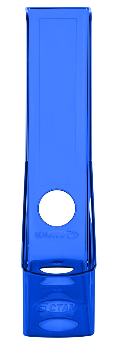 картинка Лоток для бумаг вертикальный 1 отдел, 300*250*75 мм, пластик, синий тонированный, "Лидер", СТАММ, ЛТВ-30456 от магазина Альфанит в Кунгуре