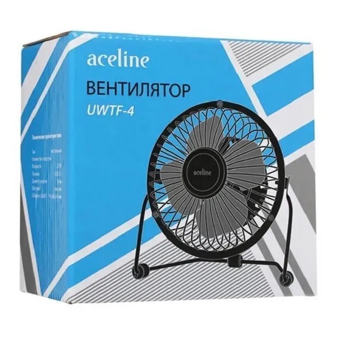 картинка Вентилятор настольный Aceline UWTF-4, черный от магазина Альфанит в Кунгуре