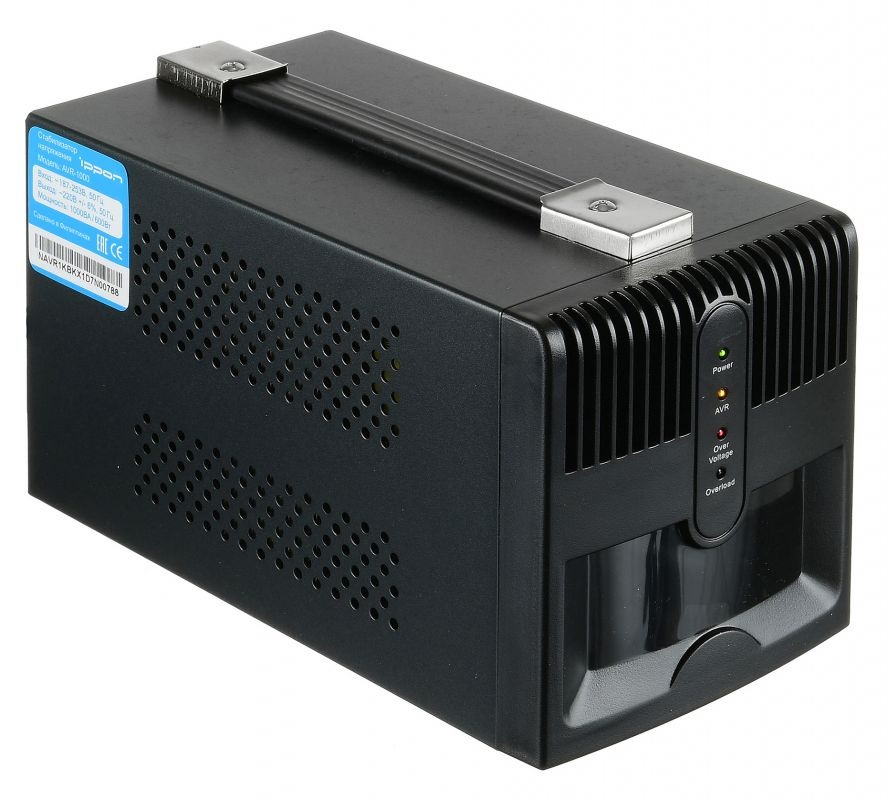 картинка Стабилизатор напряжения Ippon AVR-2000, 2000VA/1200W, 4 EURO розетки от магазина Альфанит в Кунгуре