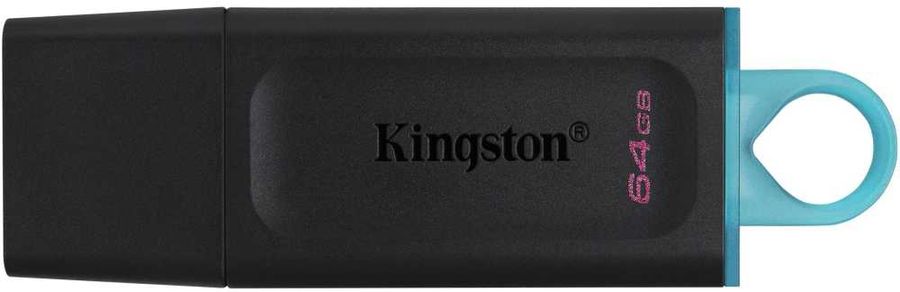 картинка Флеш-диск Kingston 64 GB USB 3.2, Data Traveler Exodia, черно-голубой, DTX/64GB от магазина Альфанит в Кунгуре