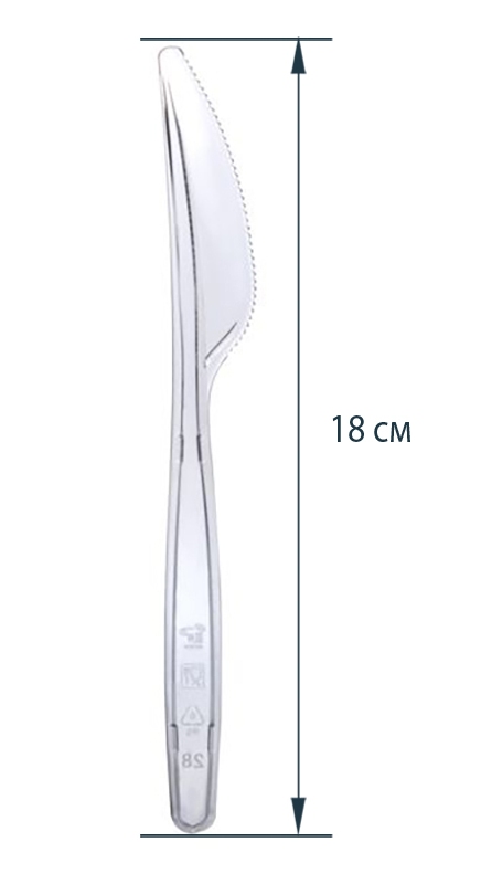 картинка Ножи одноразовые 48 шт, 18 см, прозрачный, OfficeClean, 306574 от магазина Альфанит в Кунгуре