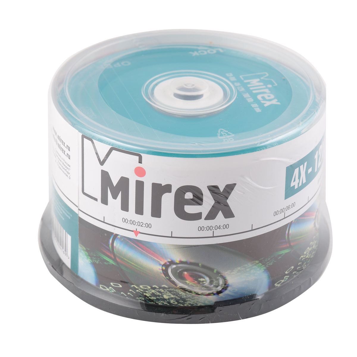 картинка Диски CD-RW Mirex, 50 шт, бокс, UL121002A8B от магазина Альфанит в Кунгуре