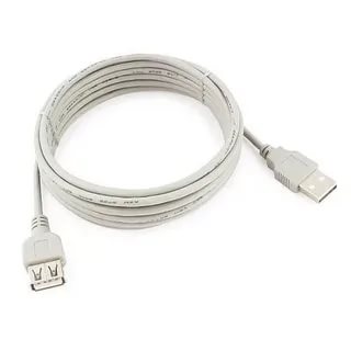 картинка Кабель удлинитель Gembird USB 2.0 AM — USB 2.0 BM, 1,8 м, белый, CC-USB2-AMAF-6 от магазина Альфанит в Кунгуре