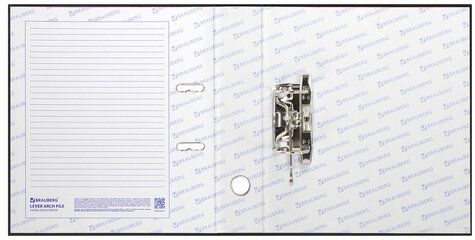 картинка Папка-регистратор, А4, корешок 90 мм, до 750 л, черный, BRAUBERG, 271835 от магазина Альфанит в Кунгуре