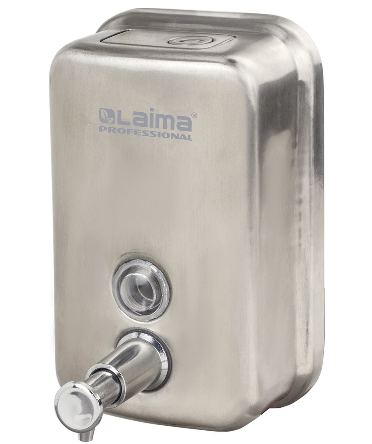 картинка Диспенсер для жидкого мыла, 500 мл, матовый, наливной, "Professional Inox", LAIMA, 605396 от магазина Альфанит в Кунгуре