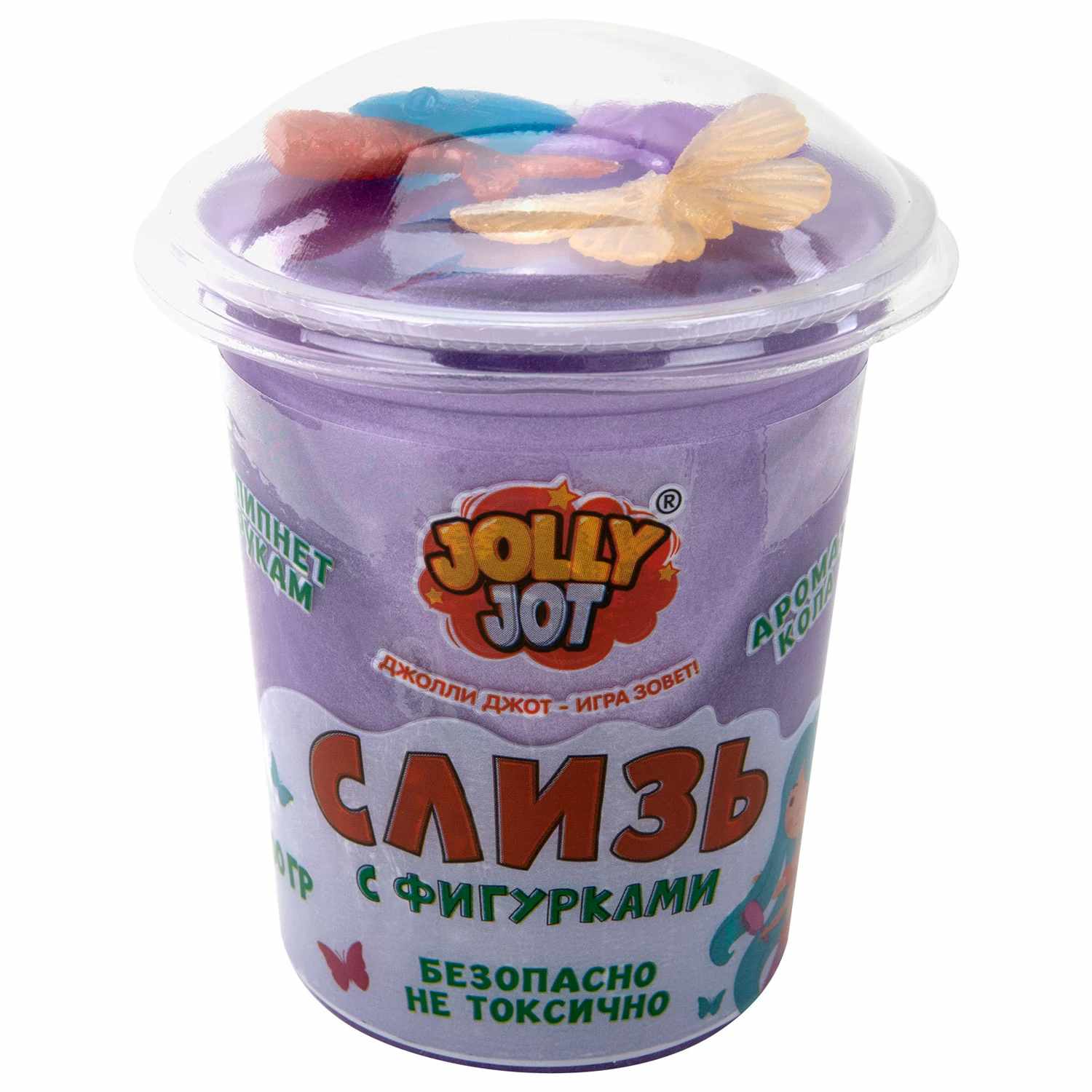 картинка Лизун, 200 гр, ассорти, с фигурками, "Русалочки", JOLLY JOT, 666666 от магазина Альфанит в Кунгуре
