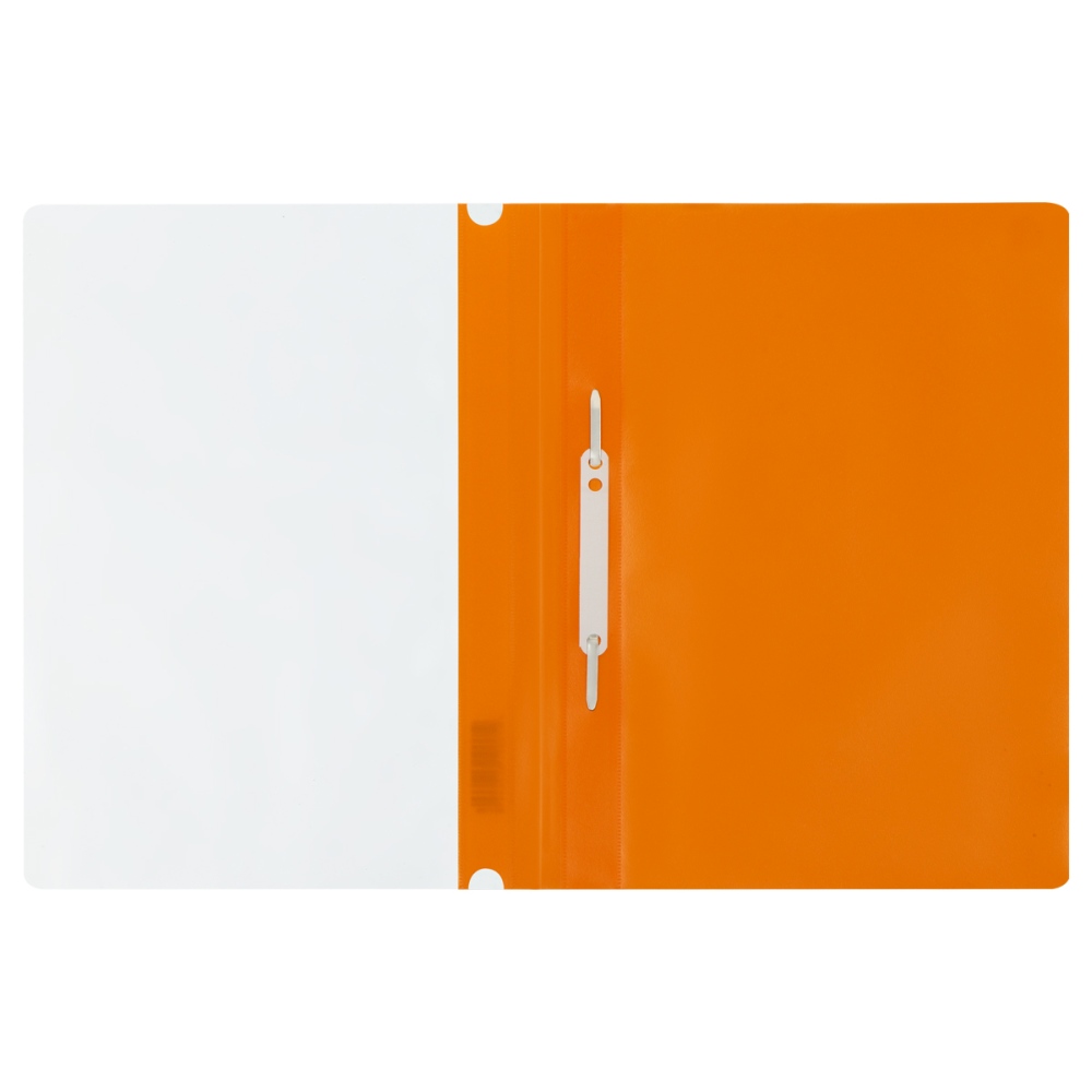 картинка Папка-скоросшиватель с прозрачным верхом, А4, 180 мкм, пластик, оранжевый, СТАММ, ММ-31266 от магазина Альфанит в Кунгуре