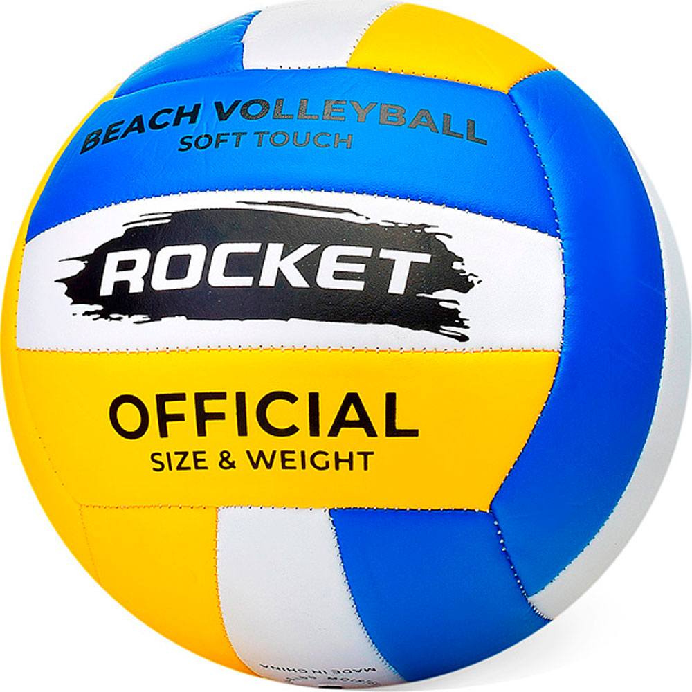 картинка Мяч волейбольный, размер 5, PVC, Rocket, R0125, 10491021 от магазина Альфанит в Кунгуре