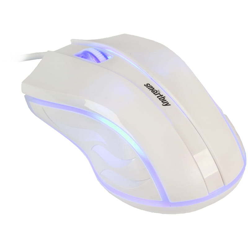 картинка Мышь проводная SmartBuy 338 One, 1000 dpi, USB, белый, подсветка, SBM-338-W от магазина Альфанит в Кунгуре