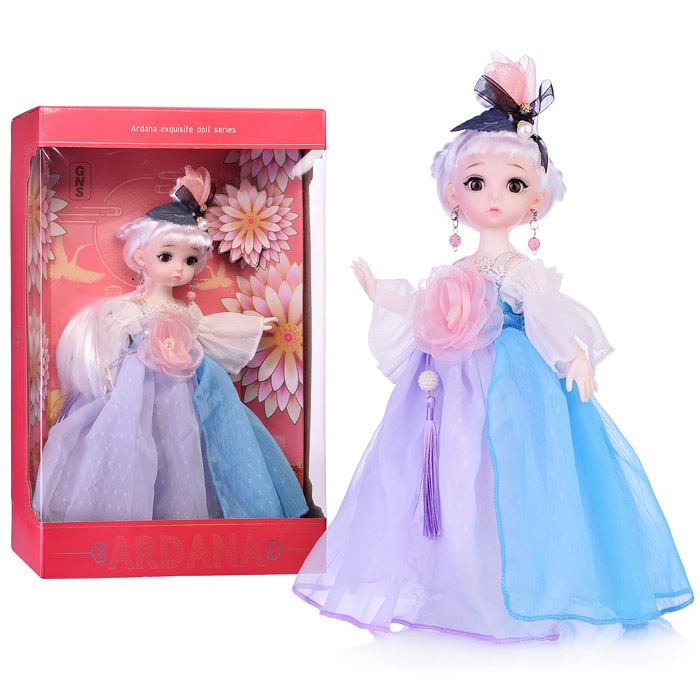 картинка Кукла шарнирная, 28 см, голубой, в коробке, "Японские мотивы", 202275 от магазина Альфанит в Кунгуре