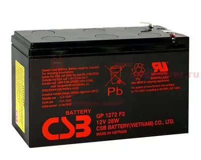 картинка Аккумулятор CSB GP, 12V, 7.2Ah от магазина Альфанит в Кунгуре