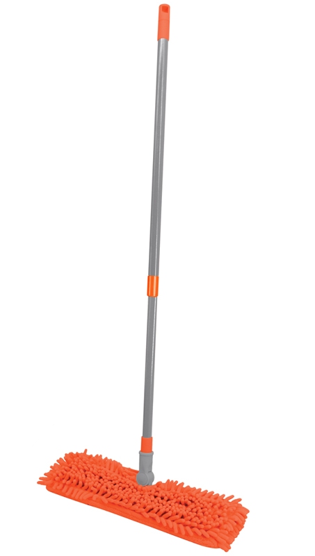 картинка Швабра двусторонняя, 70-120 см, микрофибра 40 см, телескопическая ручка, OfficeClean, 303058 от магазина Альфанит в Кунгуре