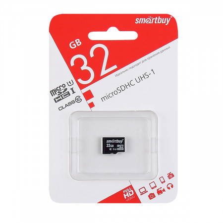 картинка Карта памяти micro-SD SmartBuy 32 GB Class 10, SB32GBSDCL10-00 UHS-I от магазина Альфанит в Кунгуре