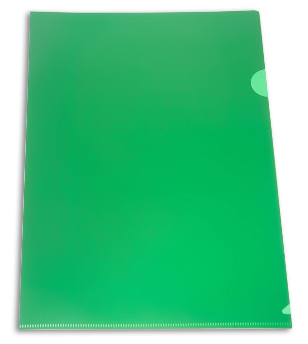 картинка Папка-уголок, А5, 180 мкм, до 50 л, пластик, зеленый, СТАММ, ММ-30955 от магазина Альфанит в Кунгуре