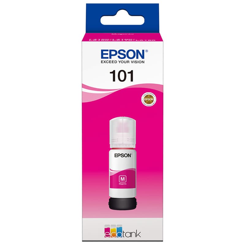 картинка Чернила Epson 101 C13T03V14A (ориг.) Margenta для L4150/L4160/L6160/L6170/L6190 (70мл) от магазина Альфанит в Кунгуре