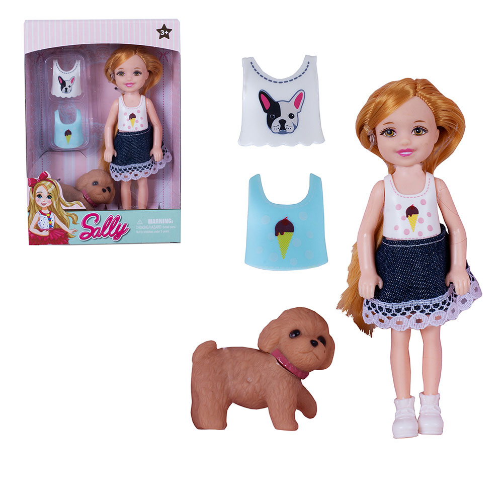 картинка Кукла, 13 см, с питомцем, 7723-A, 1262118 от магазина Альфанит в Кунгуре