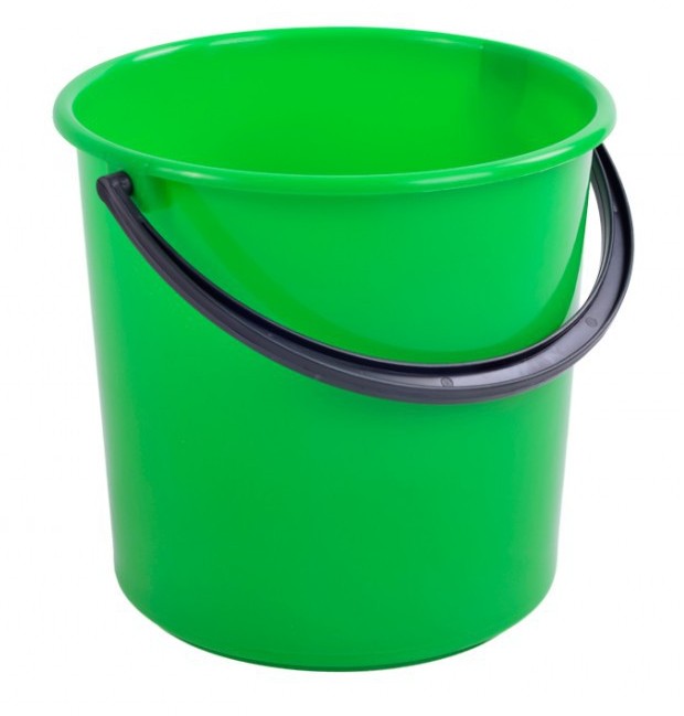 картинка Ведро без крышки, 10 л, пластик, зеленый, Шеф полимер от магазина Альфанит в Кунгуре