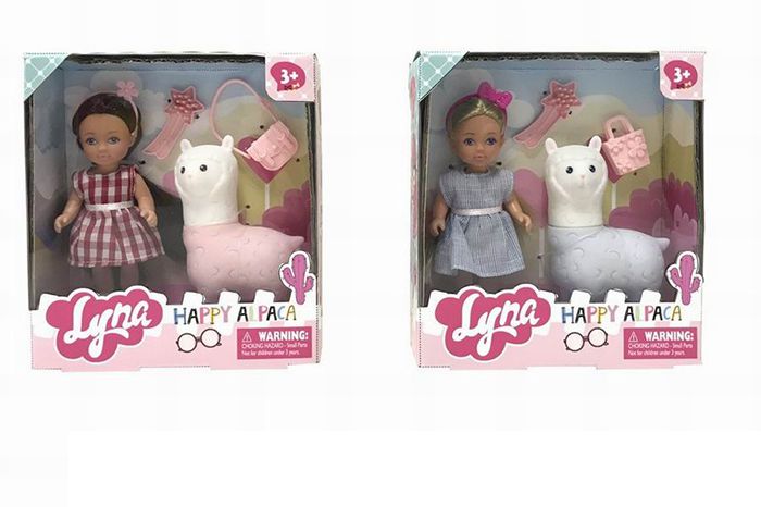 картинка Кукла, 11 см, с аксессуарами, с ламой, Lyna, 4616 от магазина Альфанит в Кунгуре