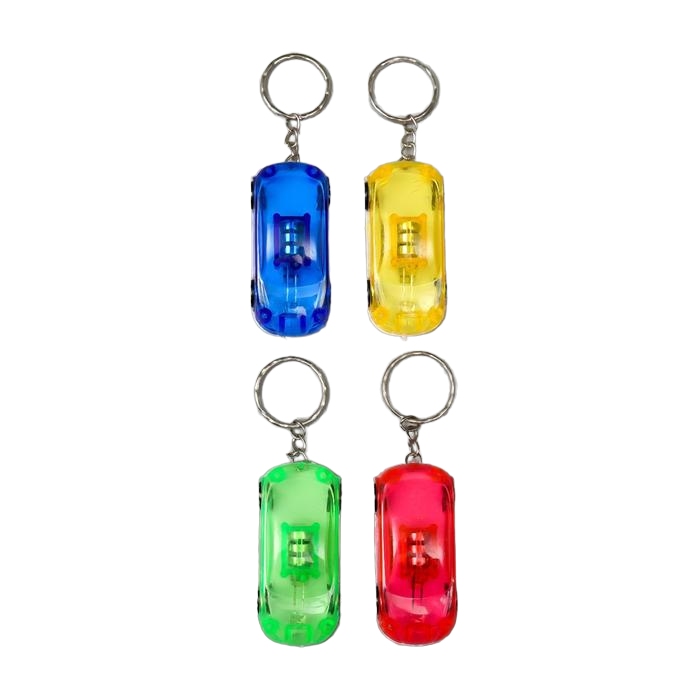 картинка Брелок для ключей, 3*2*6 см, пластик, ассорти, свет, "Машина", 850929 от магазина Альфанит в Кунгуре