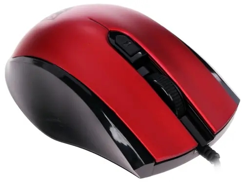 картинка Мышь проводная Jet.A OM-U50, 800-1600 dpi, USB, красный/черный от магазина Альфанит в Кунгуре