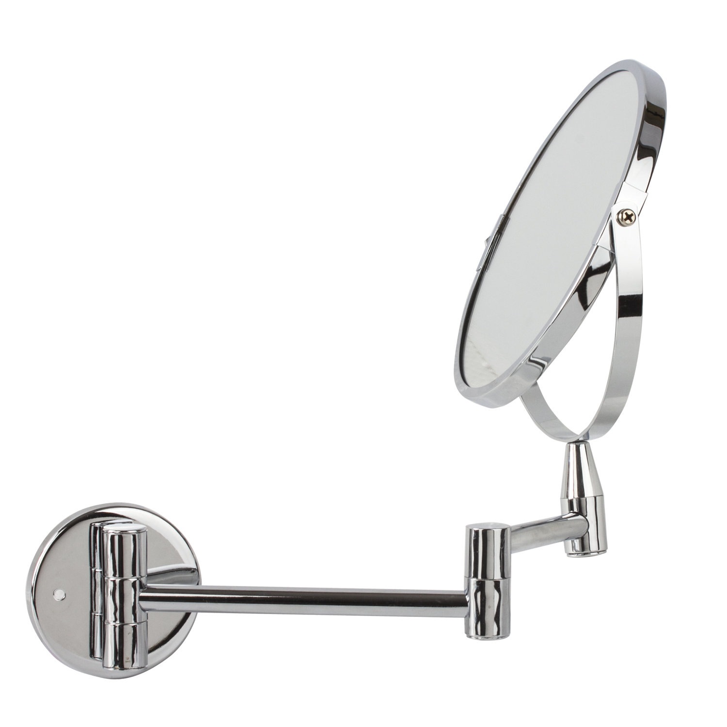 картинка Зеркало настенное, 17 см, двухстороннее, с увеличением, BRABIX, 604952 от магазина Альфанит в Кунгуре