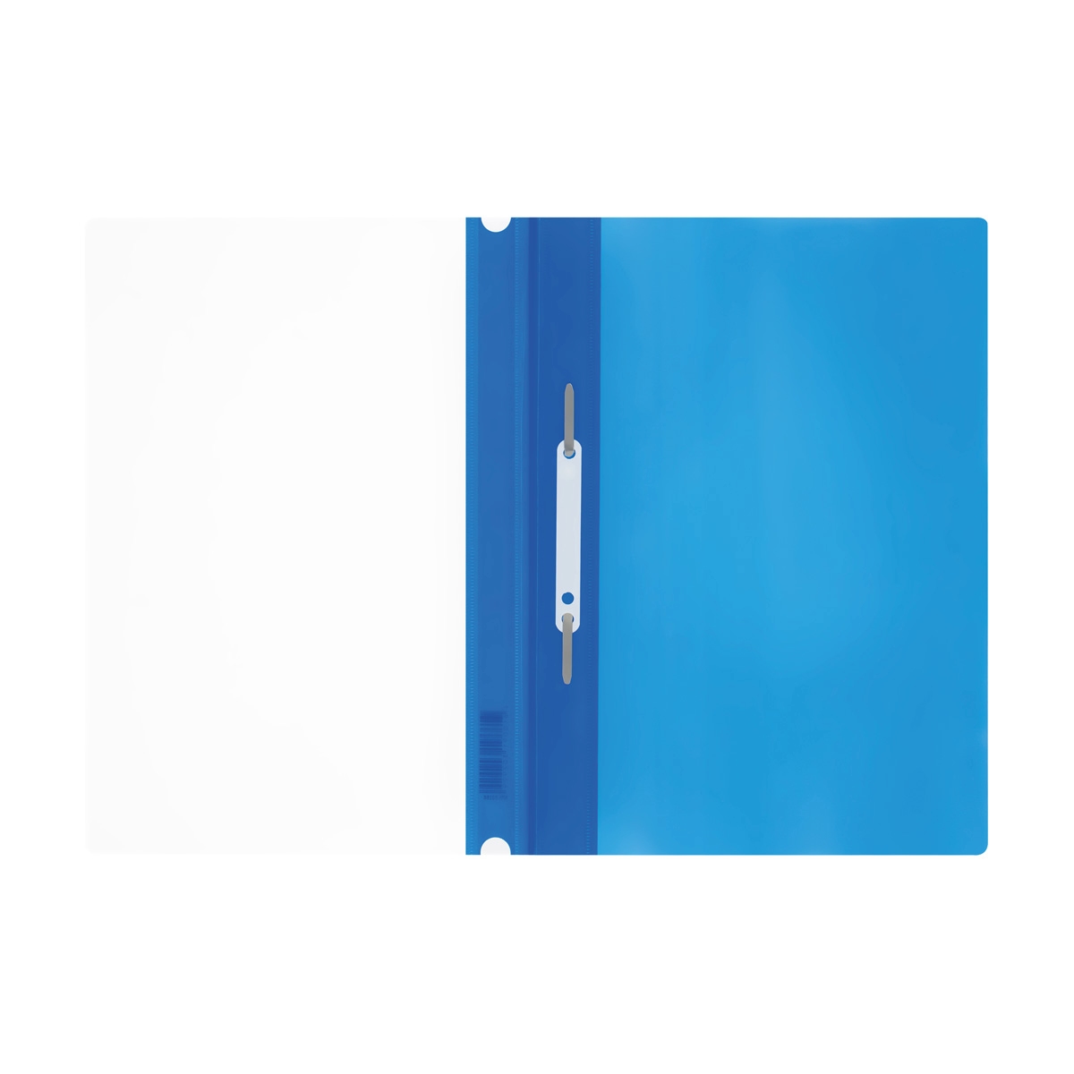 картинка Папка-скоросшиватель с прозрачным верхом, А4, 160 мкм, пластик, синий, с перфорацией, СТАММ, ММ-32255 от магазина Альфанит в Кунгуре