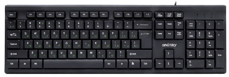картинка Клавиатура проводная SmartBuy 114 ONE, USB, черный, SBK-114U-K от магазина Альфанит в Кунгуре