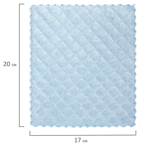 картинка Салфетки из микрофибры, 3 шт, 17*20 см, 3 слоя, губчатые, LAIMA, 606657 от магазина Альфанит в Кунгуре