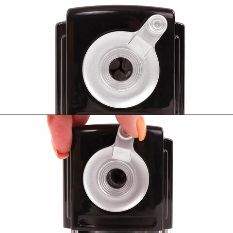 картинка Точилка механическая, металлический механизм, черный, крепление к столу, "STYLE", BRAUBERG, 228482 от магазина Альфанит в Кунгуре