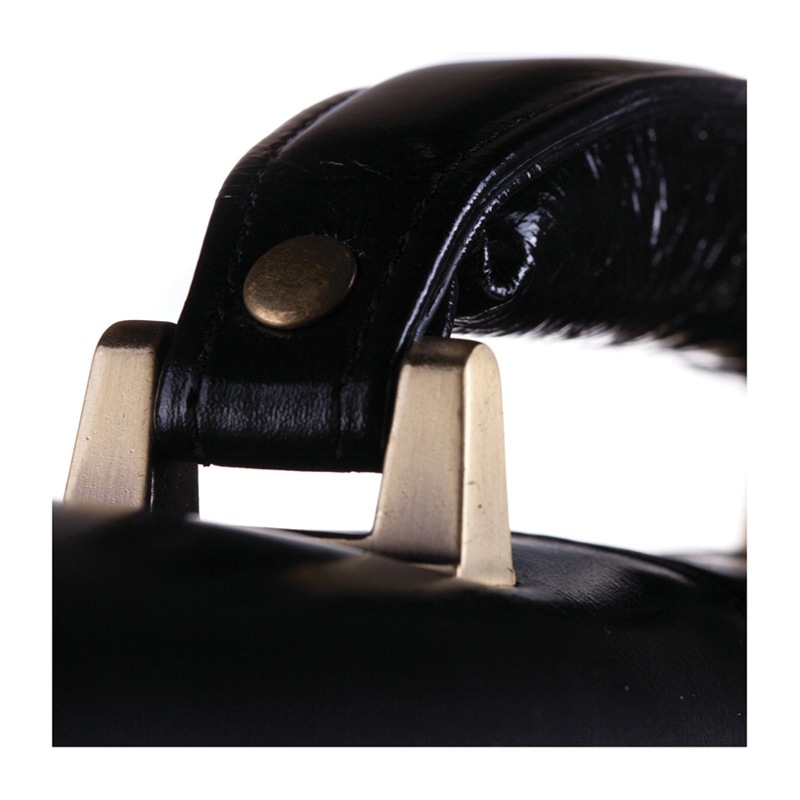 картинка Портфель, А4, 2 отдела, кожа натуральная, черный, "Калипсо", Delucci, HKn_03001 от магазина Альфанит в Кунгуре