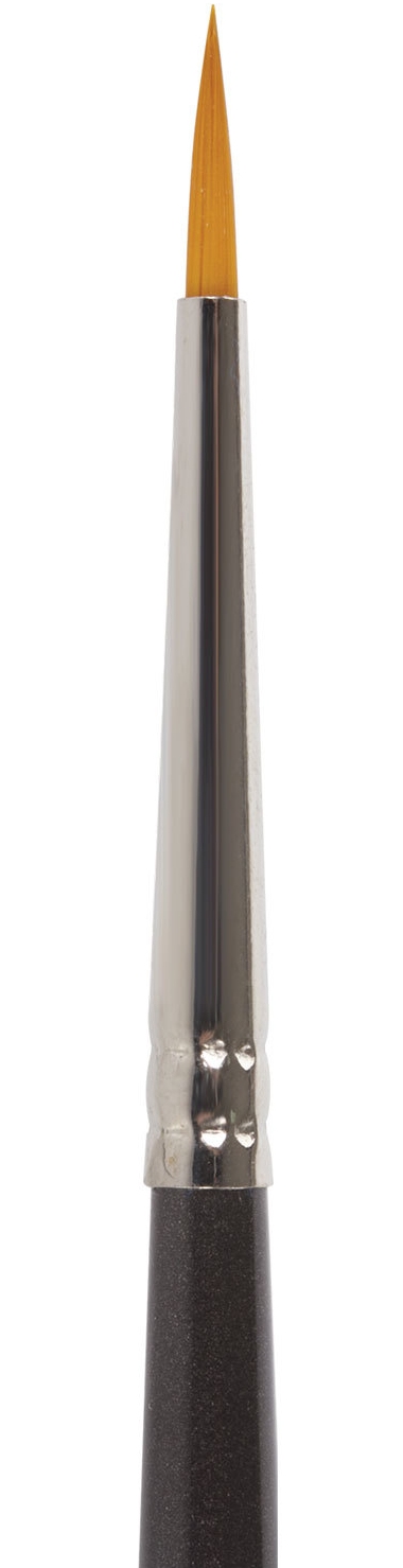 картинка Кисть художественная № 1, синтетика, круглая, длинная ручка, BRAUBERG, 200656 от магазина Альфанит в Кунгуре