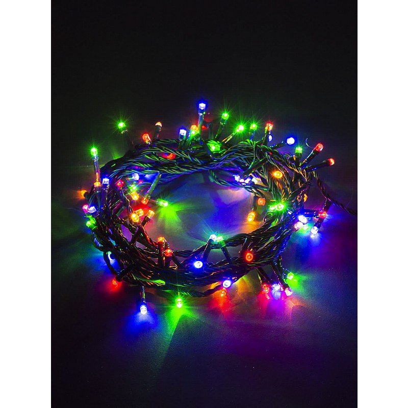 картинка Гирлянда нить, 5 м, 8 режимов, мультицвет, 100LED, "СГ 100", TDM, SQ0361-0010 от магазина Альфанит в Кунгуре