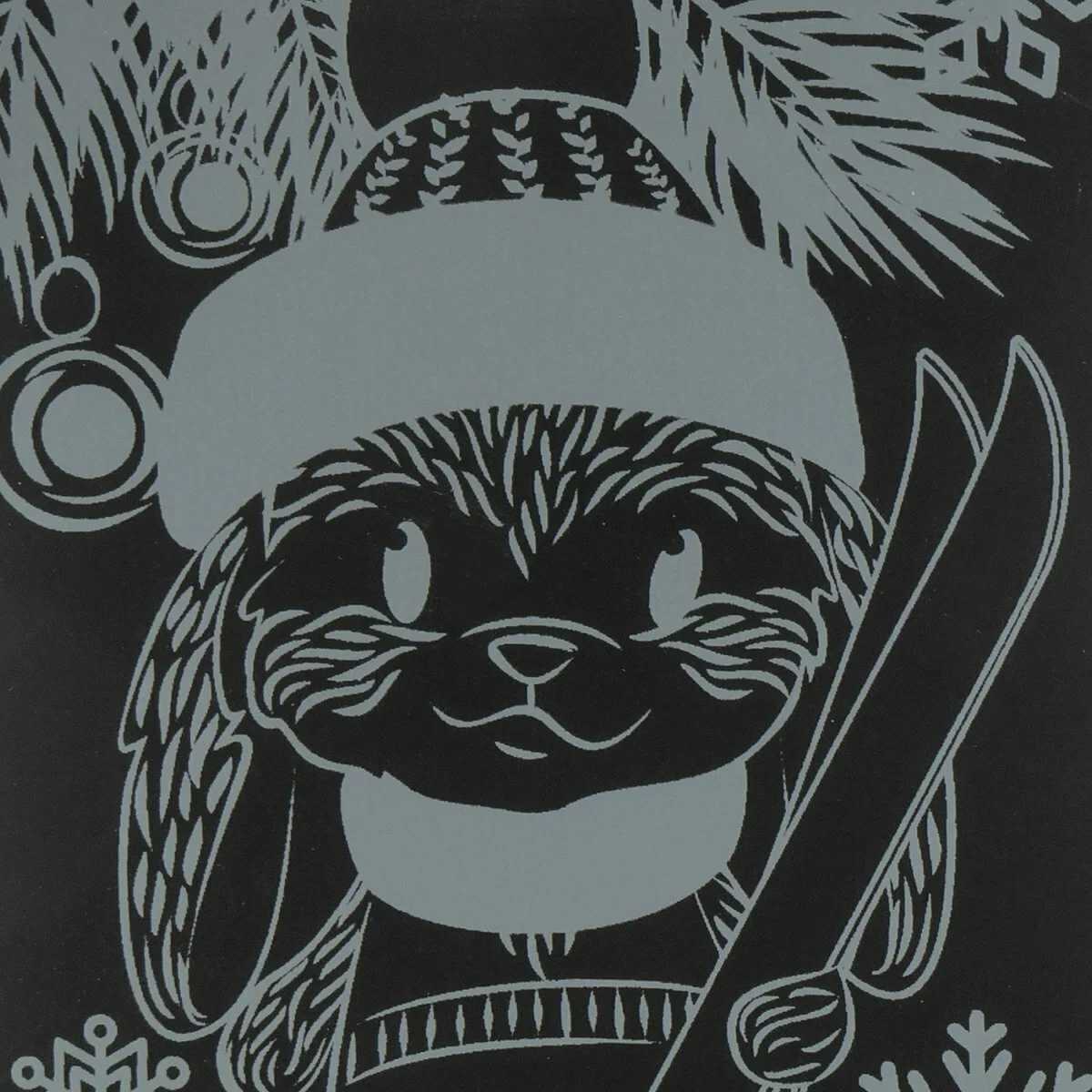 картинка Гравюра, А5, с эффектом голографик, "Весёлый зайка", Lori, Гр-654 от магазина Альфанит в Кунгуре