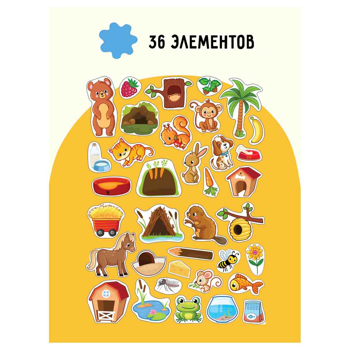 картинка Игра магнитная, 36 шт, "Кто где живет и кто что ест?", Три совы, МИ_48714 от магазина Альфанит в Кунгуре